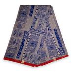 Afrikaanse stof - Blauwe Ndop Cameroon - Poly, Hobby en Vrije tijd, Stoffen en Lappen, Ophalen of Verzenden, Nieuw