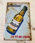 Vintage Embossed Laziza Beer Sign - Reclamebord (1) - Tin