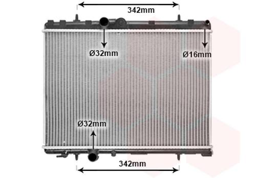 RADIATOR VOOR CITROEN C5 RC/RE 2004-2008 1330J9, Auto-onderdelen, Airco en Verwarming, Nieuw, Ophalen of Verzenden