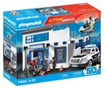 PLAYMOBIL 71602 PolitieBureau met auto, Helikopter en access, Kinderen en Baby's, Speelgoed | Playmobil, Ophalen of Verzenden