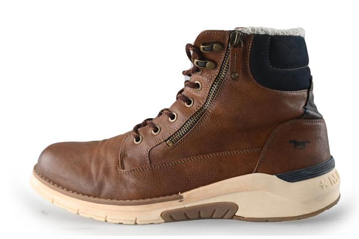 Mustang Snowboots in maat 46 Cognac | 10% korting, Kleding | Heren, Schoenen, Overige kleuren, Zo goed als nieuw, Overige typen