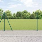 vidaXL Afrasteringspaal Groen 100 x 1,2 m (25 mm gaas) Staal, Tuin en Terras, Verzenden, Nieuw, IJzer