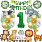 Verjaardagsdecoratie Set - 1 Jaar - Jungle Thema -, Verzenden, Nieuw