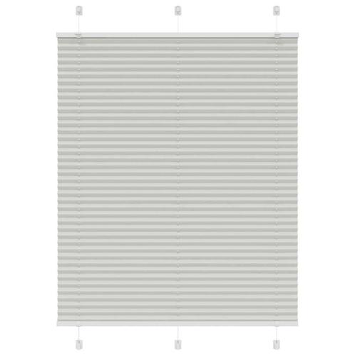 vidaXL Plissé rolgordijn 105x100 cm stofbreedte 104,4 cm, Huis en Inrichting, Stoffering | Gordijnen en Lamellen, Grijs, Nieuw