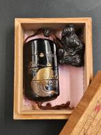 Inro, ojime Edo-periode - Hout, vernis, goud - Japan -, Antiek en Kunst