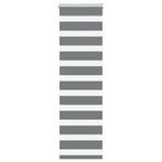Donkergrijs Zebra Rolgordijn 50x150 - Stijlvol & Goedkoop..., 100 tot 150 cm, Nieuw, Strak en modern, Grijs