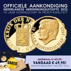 Massief Gouden Uitgifte 10 Jaar Koning nu € 49,95, Verzamelen, Nieuw