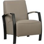 Leren fauteuil Glory - Toledo Khaki (taupe/bruin), Huis en Inrichting, Fauteuils, Nieuw, Ophalen of Verzenden, 50 tot 75 cm, Industrieel, Modern