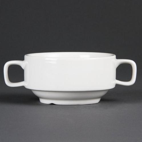 Olympia Whiteware stapelbare soepkop 40cl (6 stuks), Huis en Inrichting, Keuken | Bestek, Verzenden