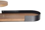 Moderne set van 2 wandplanken PURE NATURE 60cm zwart, Huis en Inrichting, Woonaccessoires | Wandplanken en Boekenplanken, Ophalen of Verzenden