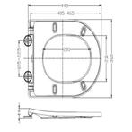 Toiletzitting met Deksel BWS Astev Shade Slim met Soft Close, Ophalen of Verzenden, Nieuw