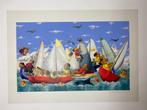 Pino Procopio (1954) - Regata (barche in mare), Antiek en Kunst, Antiek | Overige Antiek