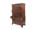 Mahoniehouten George III Tallboy of chest on chest ladekast