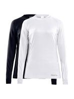 CRAFT  Core 2-Pack Baselayer Tops W - Black-White, Fietsen en Brommers, Fietsaccessoires | Fietskleding, Nieuw, Overige maten