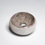 Waskom Loutro Rocky T Rond 40x40x15 cm Marmer Taupe, Ophalen of Verzenden, Nieuw