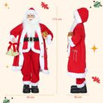 Kerstman 1,15 M Staande Kerstman Met Cadeau- En Kerstklok Vo, Diversen, Verzenden, Nieuw
