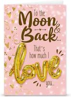 Kaart Moon & Back + Love ballon, Kleding | Dames, Ophalen of Verzenden, Nieuw