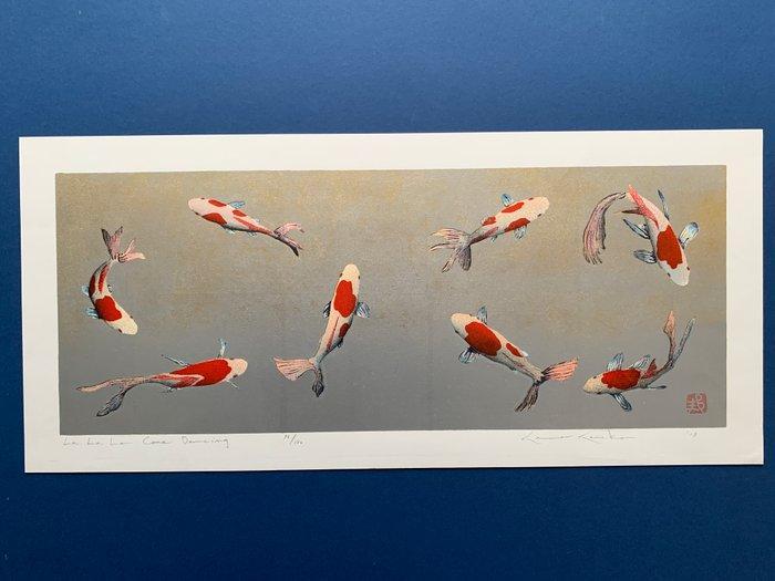 La La La Come Dancing - Largest Koi work ! - Kunio Kaneko, Antiek en Kunst, Antiek | Overige Antiek