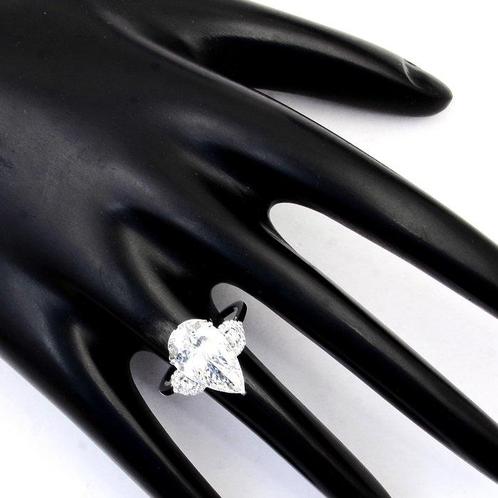 Zonder Minimumprijs - Ring - 14 karaat Witgoud - 4.26ct. tw., Sieraden, Tassen en Uiterlijk, Ringen