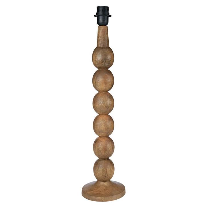 lampvoet bollen mango hout 60cm, Huis en Inrichting, Woonaccessoires | Overige, Verzenden