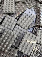 Lego Onderdelen - 4x6 plates plaatjes donkergrijs, Nieuw