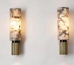 Marmeren Wandlamp – Luxe Moderne LED Sfeerverlichting Binnen, Huis en Inrichting, Lampen | Wandlampen, Verzenden, Nieuw