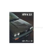1981 ALFA ROMEO GTV6 2.5 BROCHURE GERMAN, Nieuw, Alfa Romeo, Author