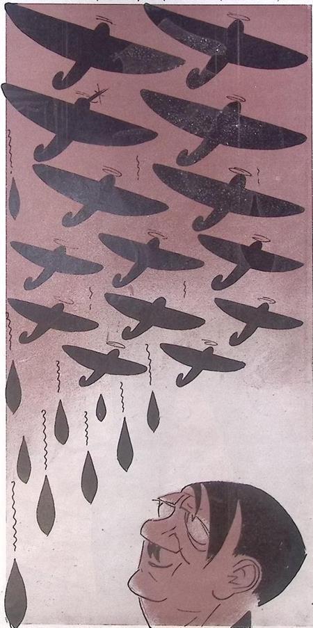 Onthulling van de Luftwaffe op spotprent (lijst optie), Antiek en Kunst, Kunst | Litho's en Zeefdrukken, Verzenden