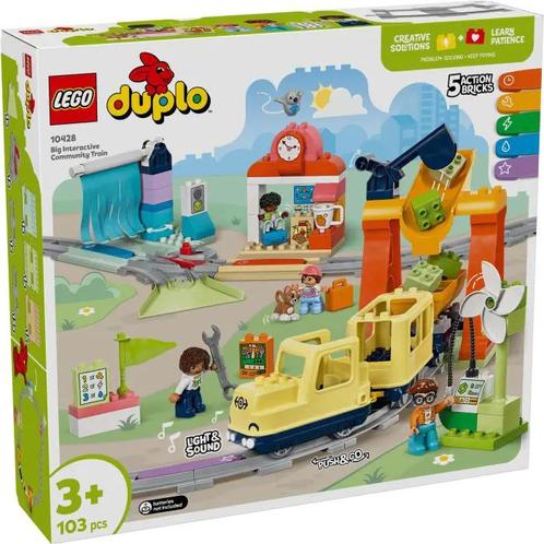 LEGO DUPLO 10428 Grote interactieve buurttrein, Kinderen en Baby's, Speelgoed | Duplo en Lego, Nieuw, Verzenden