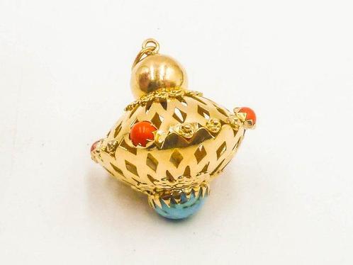 Hanger - 18 karaat Geel goud, Sieraden, Tassen en Uiterlijk, Antieke sieraden