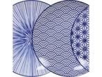 Veiling - 4x Tokyo Design Nippon Blue Plate 25.7x3cm MIXED, Huis en Inrichting, Keuken | Servies, Nieuw