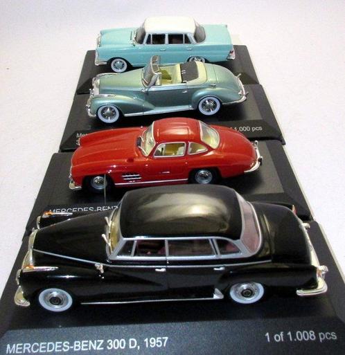 Whitebox/Ixo 1:43 - Modelauto  (4) - Mercedes-Benz 220 SE, Hobby en Vrije tijd, Modelauto's | 1:5 tot 1:12