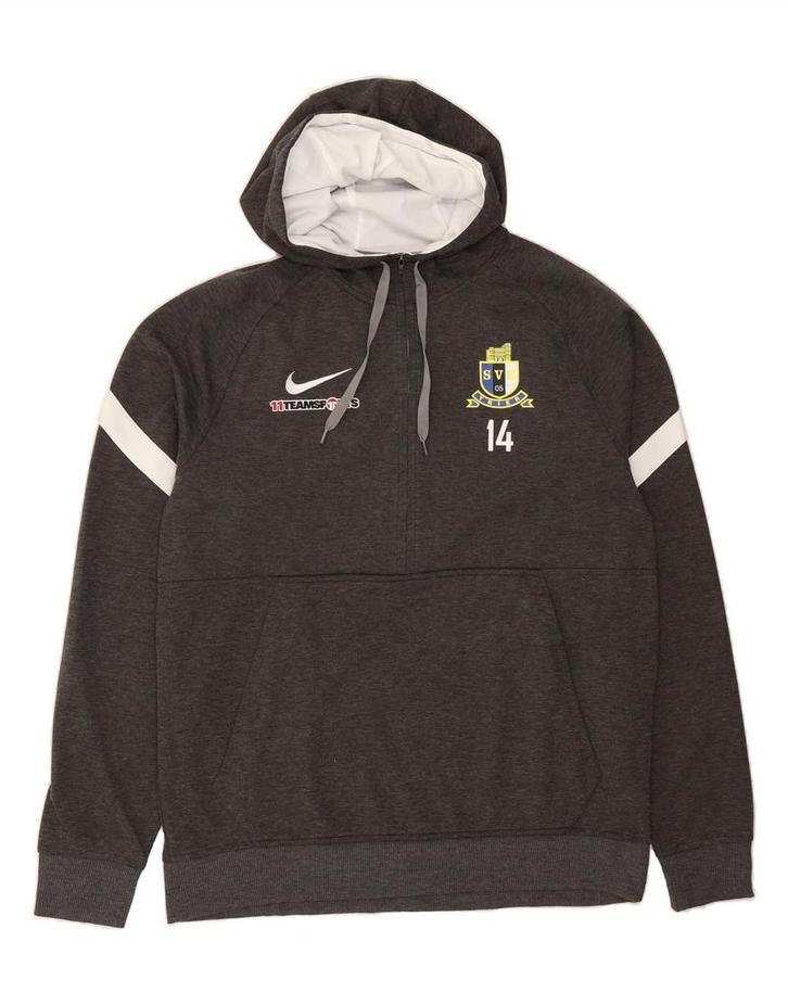 NIKE Mens Dri Fit Graphic Loose Fit Hoodie Jumper Large Grey, Kleding | Heren, Truien en Vesten, Verzenden