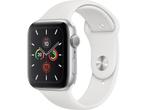 Apple Watch Series 5 OLED 44 mm Zilver GPS, Verzenden, Zo goed als nieuw