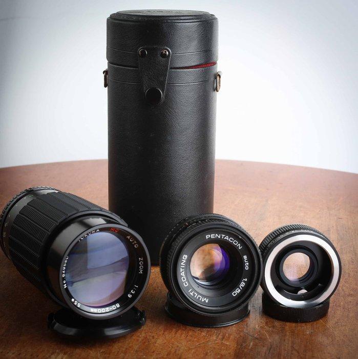 Pentacon, Tokura, Revue Auto 1.8/50mm + MC Auto Zoom, Audio, Tv en Foto, Fotocamera's Analoog
