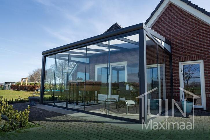 Glazen schuifdeuren voor uw overkapping of veranda?, Tuin en Terras, Overkappingen, Nieuw, Ophalen of Verzenden