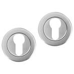 Deurbeslag | Cilinderrozet | Differnz (Rond, RVS, Chroom), Doe-het-zelf en Verbouw, Hang- en Sluitwerk, Verzenden, Nieuw