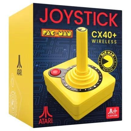 Atari Pac-Man CX-40+ Wireless Joystick-Yellow (Pac-Man, Spelcomputers en Games, Spelcomputers | Atari, Nieuw, Ophalen of Verzenden