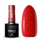 CLARESA Hybrid nail polish RED 411 -5g (CLARESA nagellakken), Verzenden, Nieuw, Overige typen