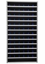 Vakkenkast schottenkast 198x100x30, 72 schotjes, Grijs,, Ophalen of Verzenden, Nieuw