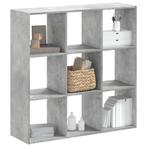 vidaXL Boekenkast 102x32x102 cm bewerkt hout betongrijs, Huis en Inrichting, Verzenden, Nieuw, Overige houtsoorten