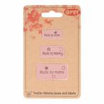 OPRY SKAI-LEREN LABELS MADE BY MAMA - Roze, Verzenden, Nieuw