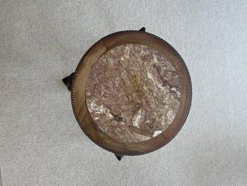 Bijzettafel - hard hout, Marmer - China - Chinese zijtafel, Antiek en Kunst, Antiek | Overige Antiek