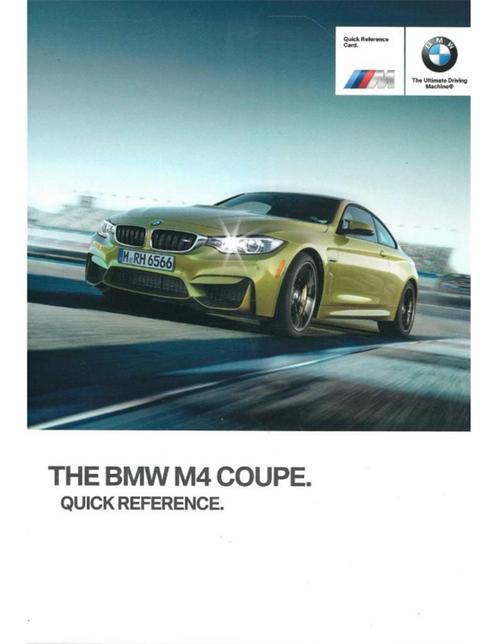 2017 BMW M4 COUPE VERKORT INSTRUCTIEBOEKJE DUITS, Auto diversen, Handleidingen en Instructieboekjes