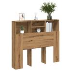 vidaXL Hoofdbordkast 120x19x103,5 cm bewerkt hout artisanaal, Huis en Inrichting, Slaapkamer | Bedden, Verzenden, Nieuw, Bruin