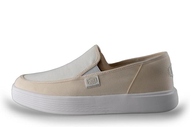 HEY DUDE Instappers in maat 45 Beige, Kleding | Heren, Schoenen, Overige kleuren, Zo goed als nieuw, Overige typen, Verzenden