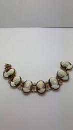 Armband - Shell Young Lady Cameo (7) Antiek 14K goud,