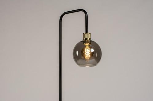 Rietveld Vloerlampen - Zwart, Goud - Glas, Metaal, Huis en Inrichting, Lampen | Vloerlampen, Verzenden