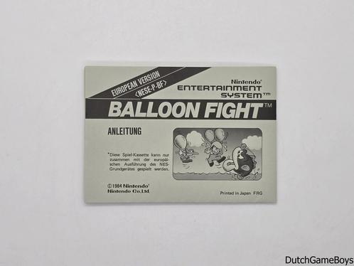 Nintendo NES - European Version - Balloon Fight - FRG - Manu, Spelcomputers en Games, Games | Nintendo NES, Gebruikt, Verzenden