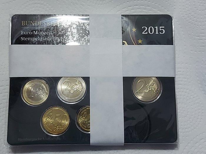 Duitsland. Euro Set 2015 A,D,F,G,J (5 sets) (Zonder, Postzegels en Munten, Munten | Europa | Euromunten